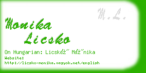 monika licsko business card